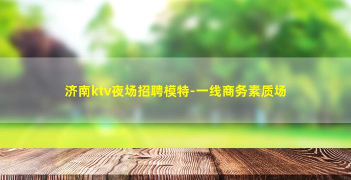 济南ktv夜场招聘模特-一线商务素质场